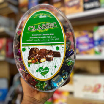 علب جكليت شفاف 8×750غرام